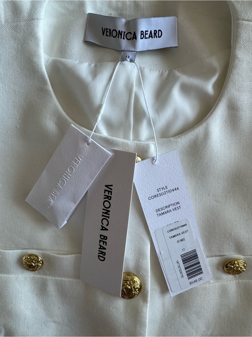 Veronica Beard Tamara Linen Vest - Picture 10 of 11